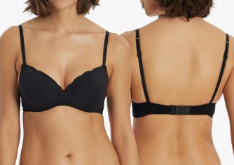 Underwire Bra SCHIESSER Pure Cotton - black