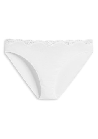 Damen Tai-Slip SCHIESSER Pure Cotton - wei