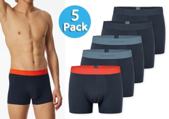 5-Pack Men's Boxer Briefs SCHIESSER 95/5 - dark blue