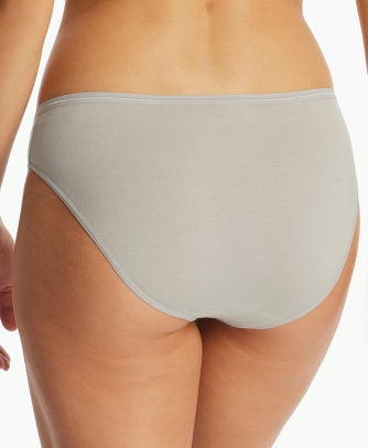 2-Pack Women's Tai Briefs SCHIESSER Modal Essentials - grey-jacquard and sand