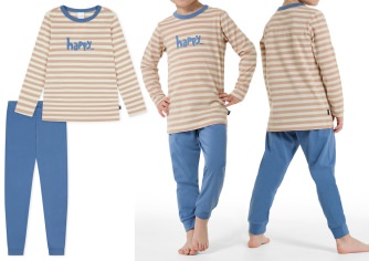 Boys long pajamas SCHIESSER Natural Love - creme