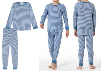 Boys long pajamas SCHIESSER Natural Love - blue