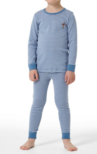 Boys long pajamas SCHIESSER Natural Love - blue