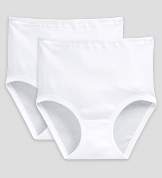 SCHIESSER Women Maxi Brief Original Fine Rib 2-Pack