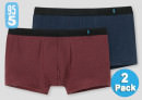 2-farbiges Set SCHIESSER Shorts 95/5 dunkelblau bordeaux