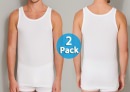 2er Pack SCHIESSER Herren Unterhemd 95/5 - wei