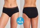 2er Pack Damen Periodenunterwsche Pants SCHIESSER Secret Care - schwarz